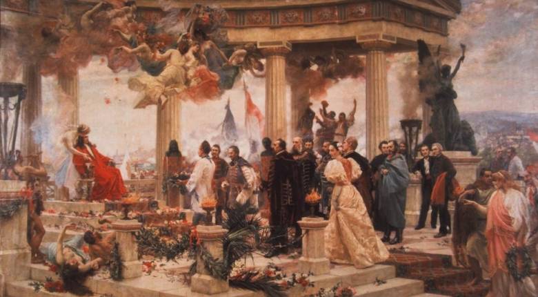 Vlaho Bukovac:
Hrvatski narodni preporod,
1896. g.
HPM/PMH-19063