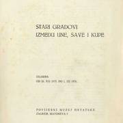 Stari gradovi između Une, Save i Kupe